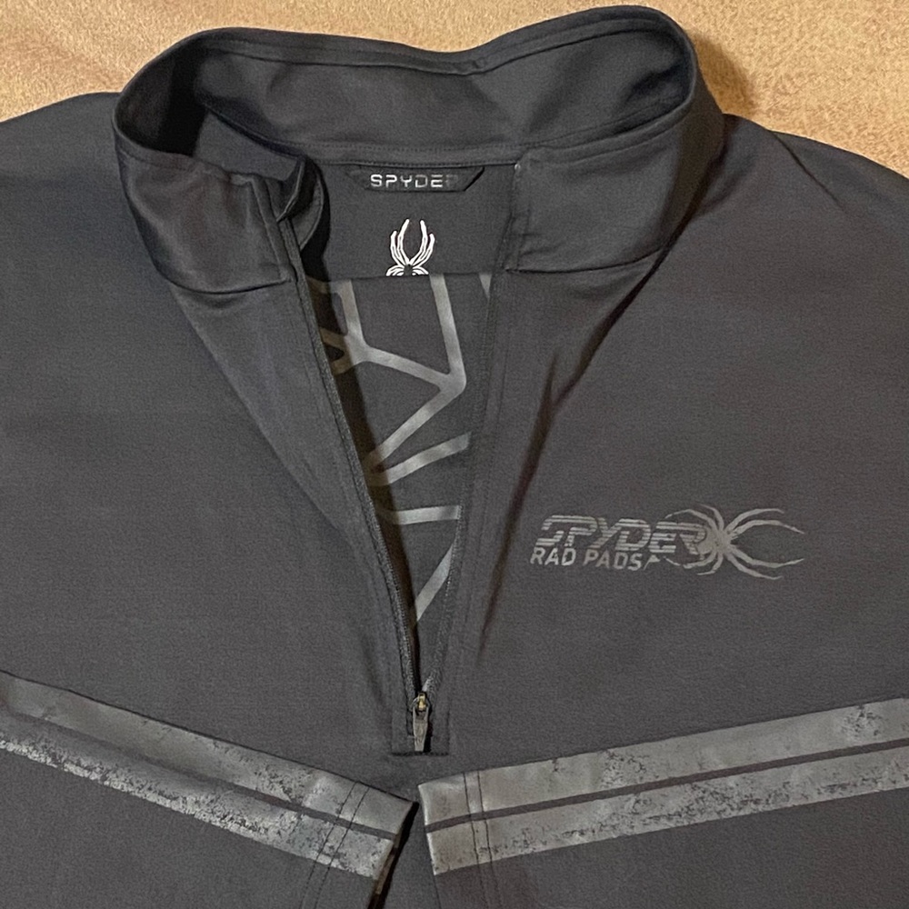Men’s Spyder Paramount Zip T-Neck XL Black Ebony